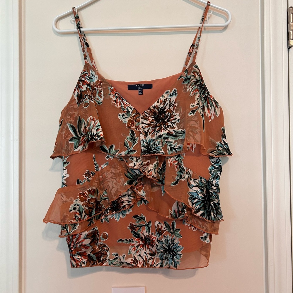Kaari blue tank top